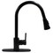 Novatto Dual Action Single Lever Pull-down Kitchen Faucet in Matte Black NKF-H14MB-D - alternate 3